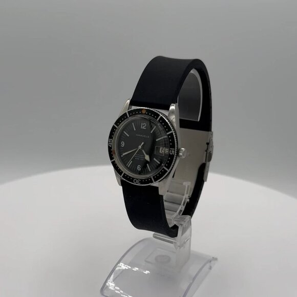 Vintage 1969 Caravelle 665-1 Devil Diver Men's Automatic Wristwatch Swiss Steel - Picture 1 of 9